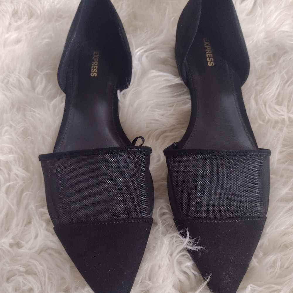 Express black flats.